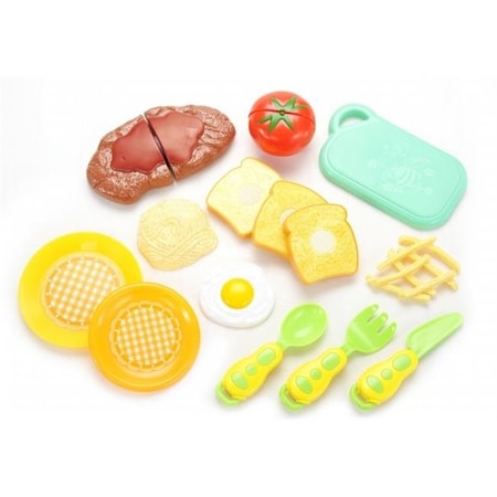 AZ Trading & Import PSB11 Kitchen Fun Steak & Egg Dinner Cutting Food Playset